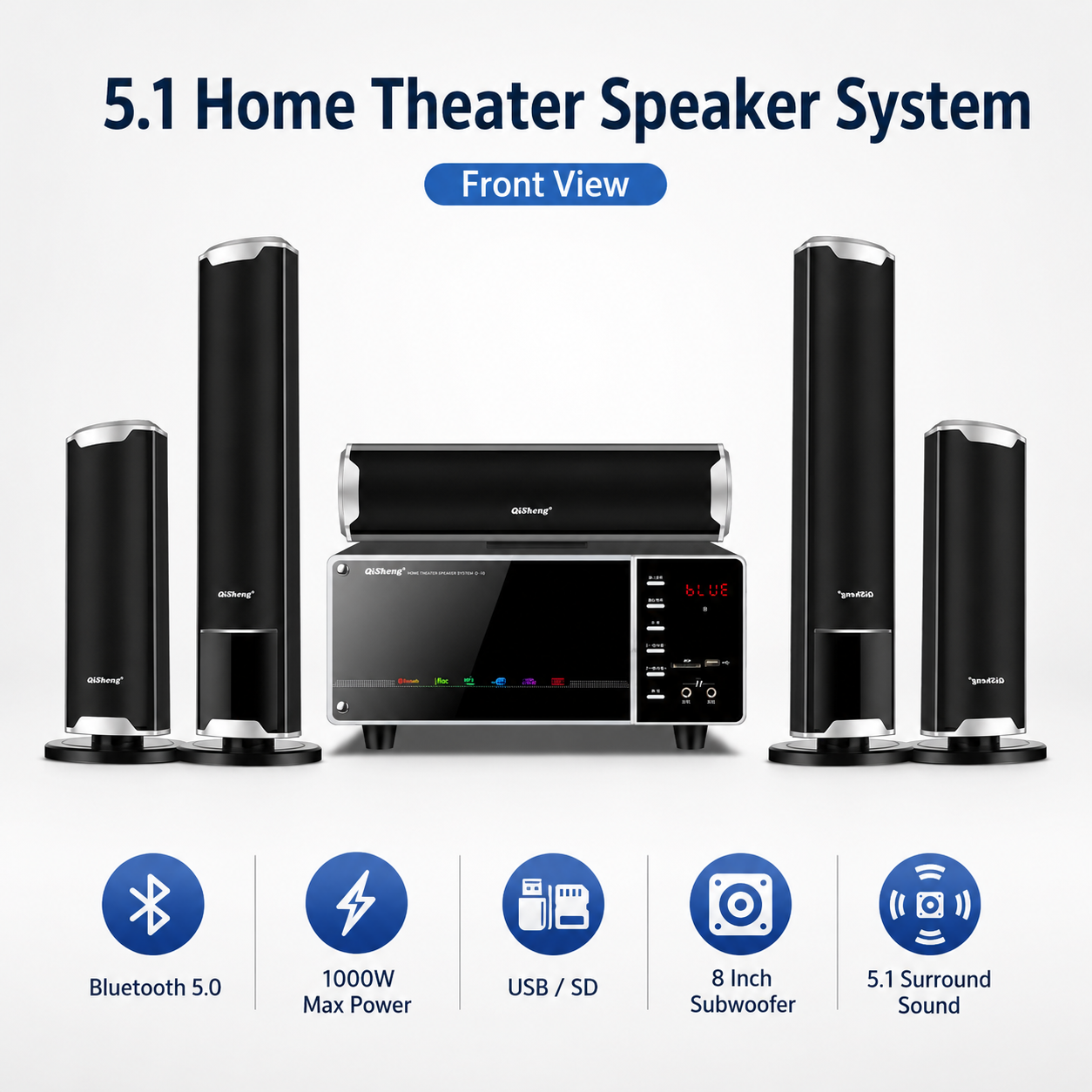 Gaming Speaker 2.1 - Speakers Set 1000W 5.0 Bluetooth Speaker