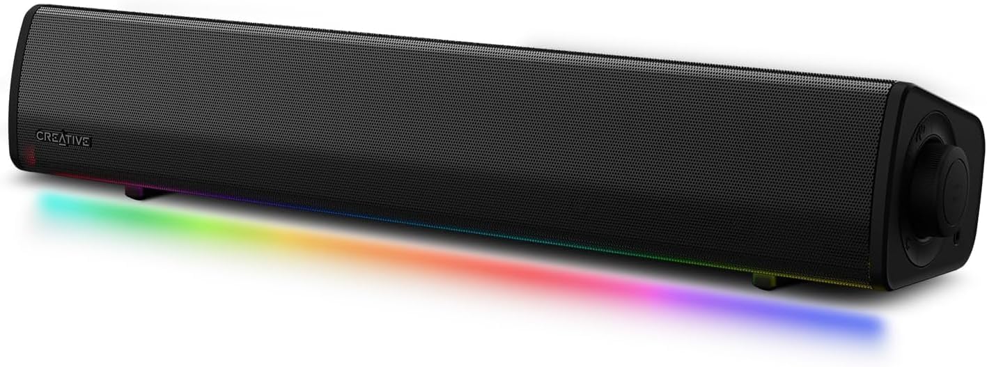 Gaming Speaker 2.1 - Compact RGB Gaming Soundbar with Bluetooth