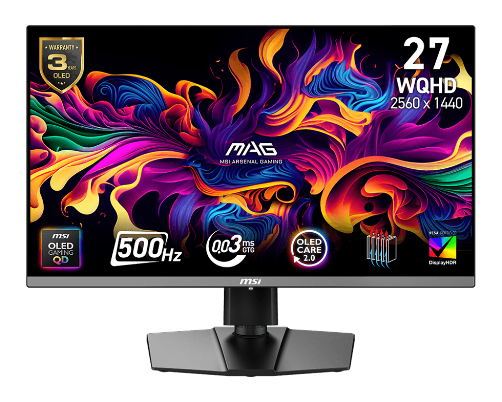 Esports Gaming Monitor - 2025 MAG 272QP QD-OLED X50 Monitor