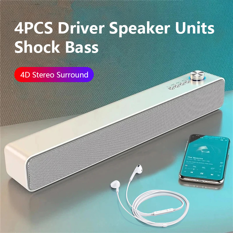 Gaming Speaker 2.1 - Original Bluetooth Subwoofer Soundbar TV Audio