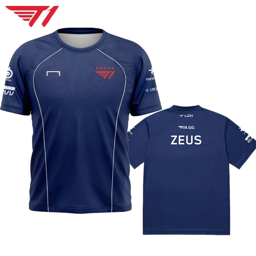 Esports Gaming Logos - T1 Esports Jersey – Navy Blue