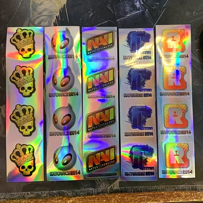 Holographic Gaming Sticker Set - огляд і ціна Esports Gaming Logos