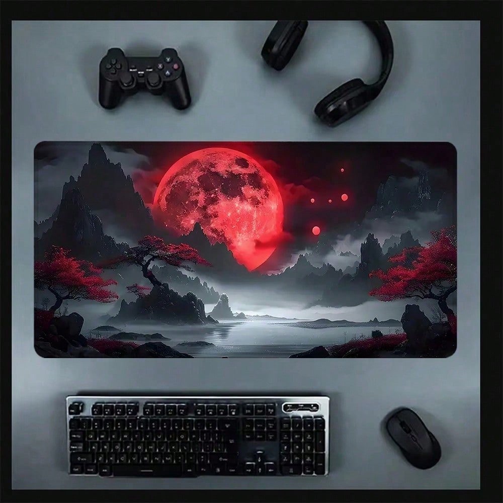 Blood Moon Mouse Pad Aesthetic - огляд і ціна Esports Gaming School