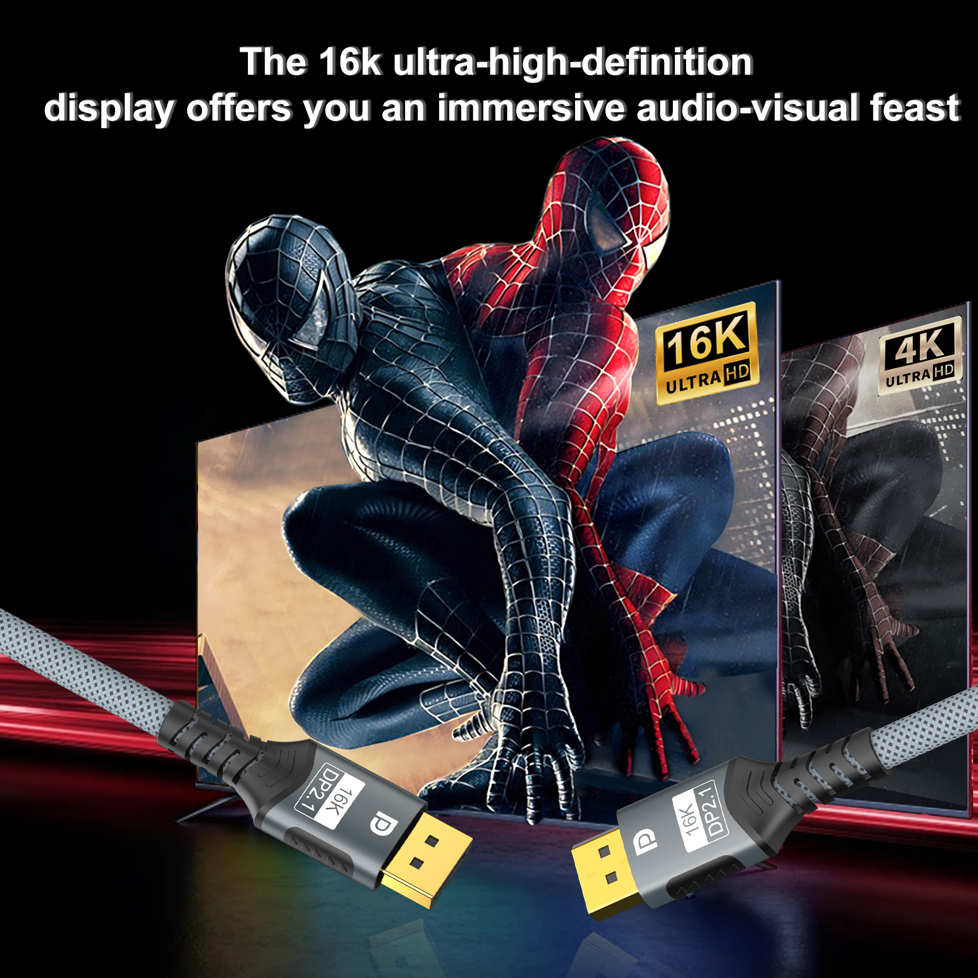 Displayport 2.1 16K DP Cable 8 - огляд і ціна Gaming Speaker 2.1
