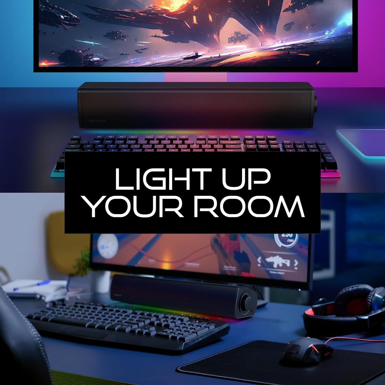 Compact RGB Gaming Soundbar wi - огляд і ціна Gaming Speaker 2.1