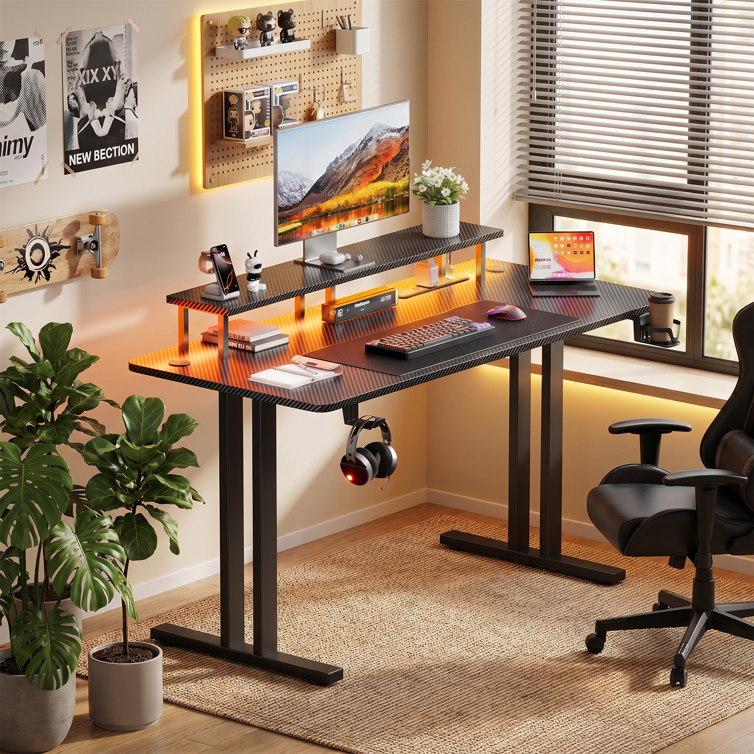Gaming Desk with LED Lights &  - огляд і ціна Esports Gaming Monitor