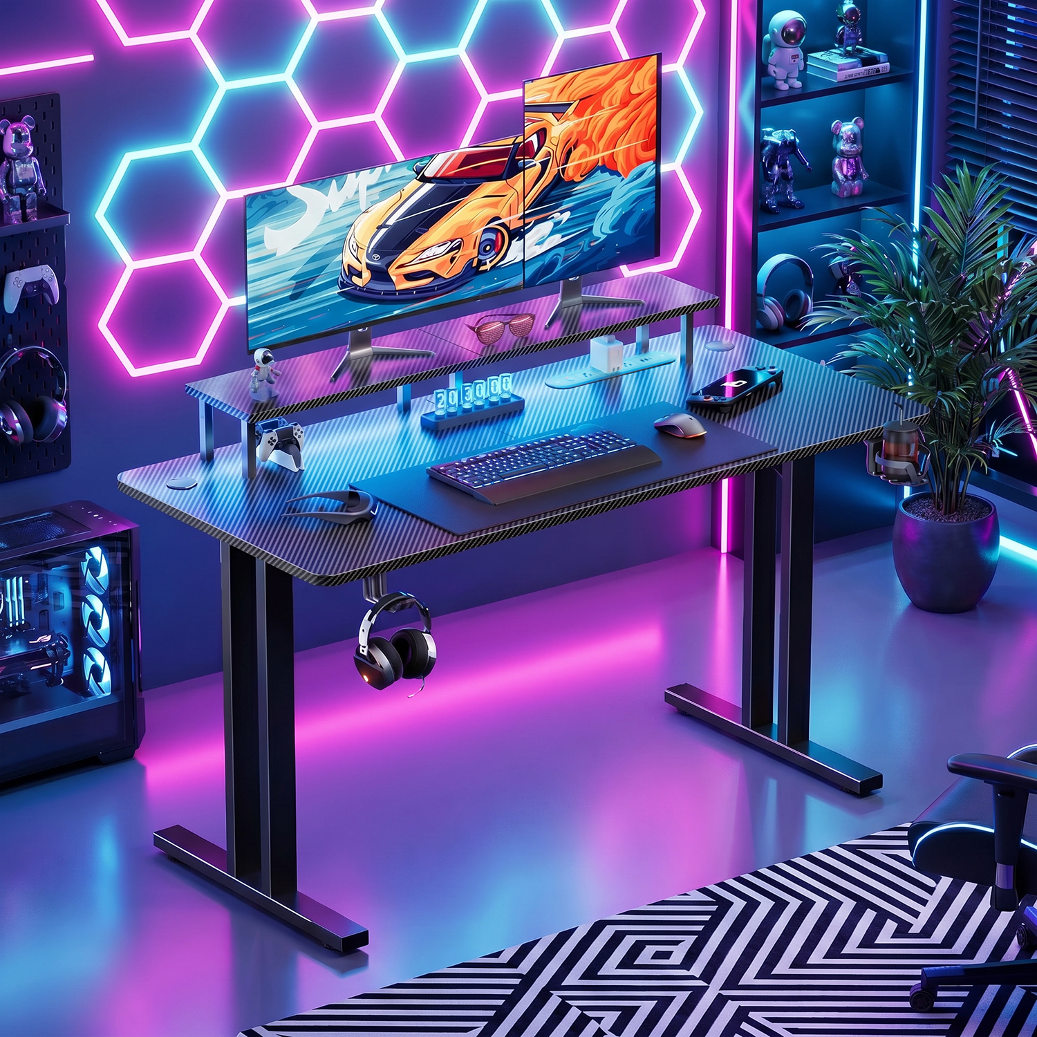 Gaming Desk with LED Lights &  - огляд і ціна Esports Gaming Monitor