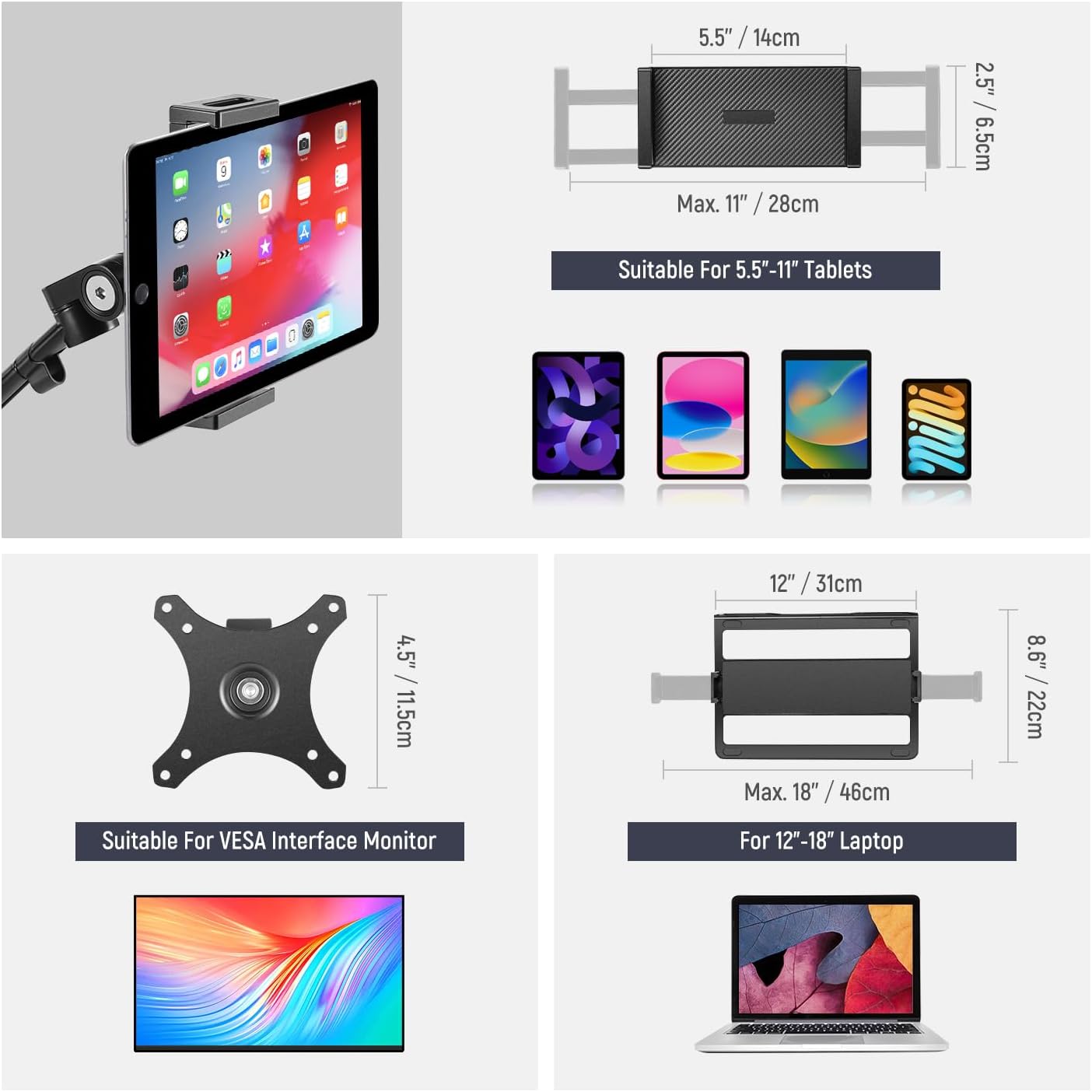 Overhead Camera Stand Desk Mou - огляд і ціна Webcam Ring Light