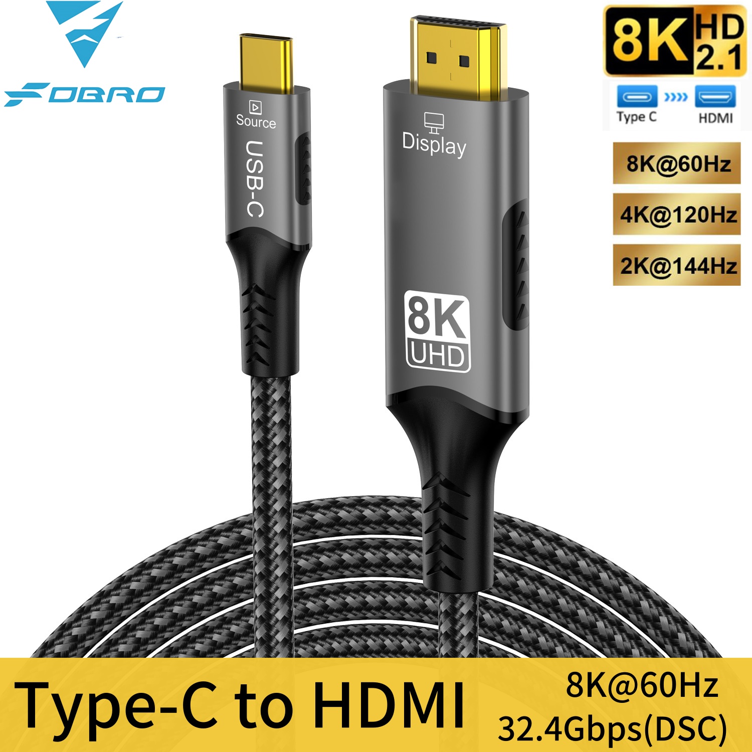8K Type C to HDMI 2.1 Cable 32 - огляд і ціна Gaming Speaker 2.1