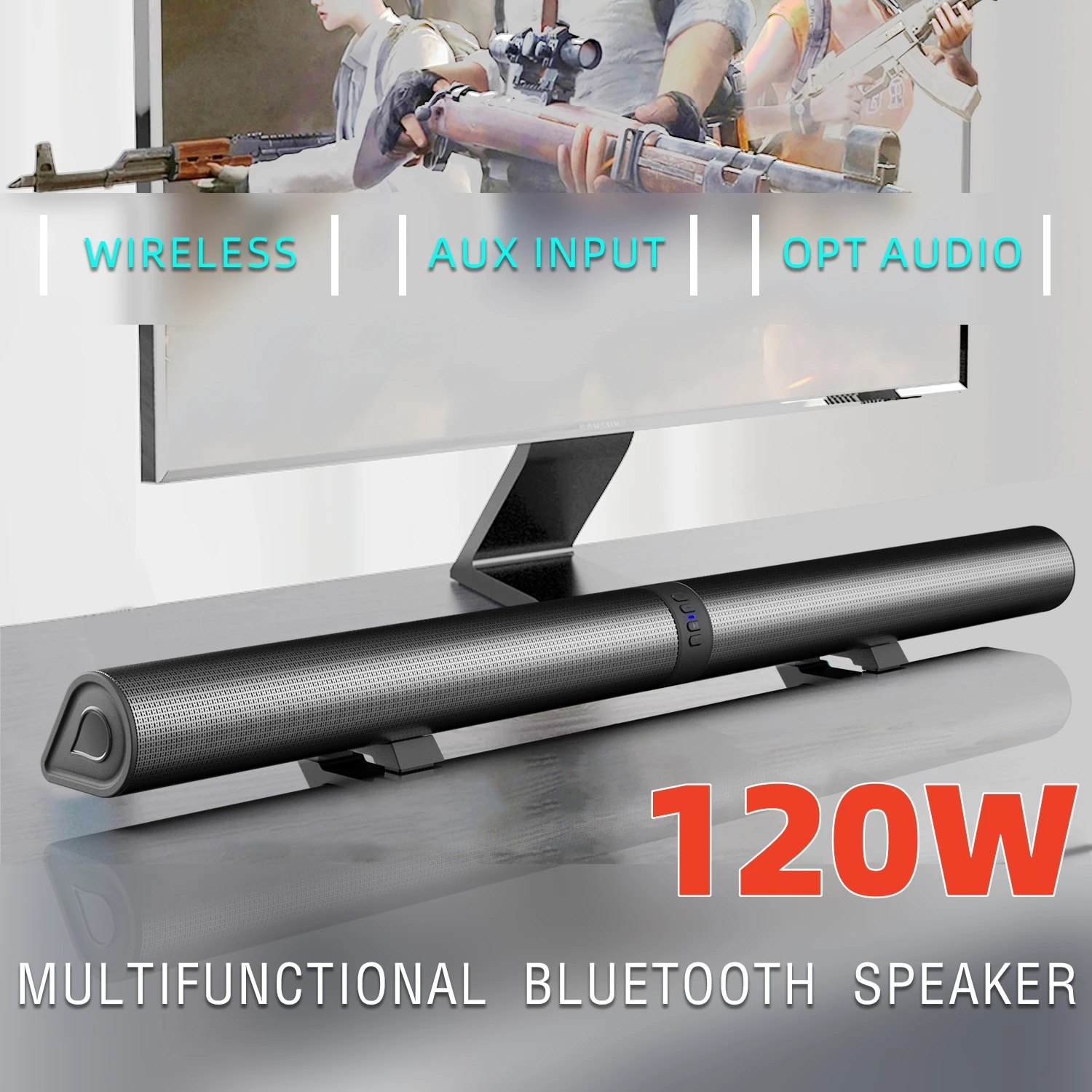FM Soundbar TV Bluetooth Speak - огляд і ціна Gaming Speaker 2.1