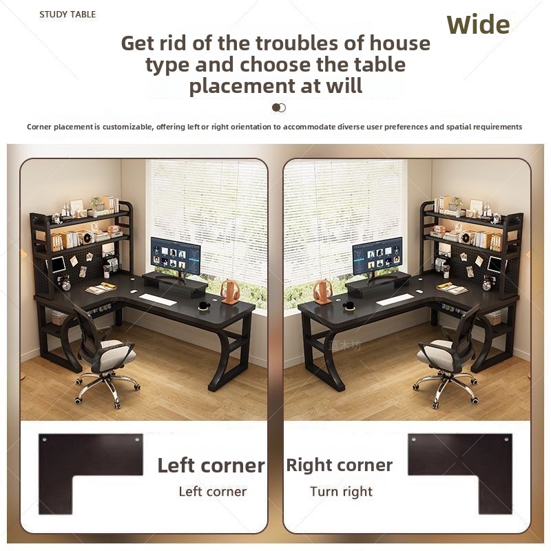 Corner Soild Wood L-Shaped Des - огляд і ціна Esports Gaming School