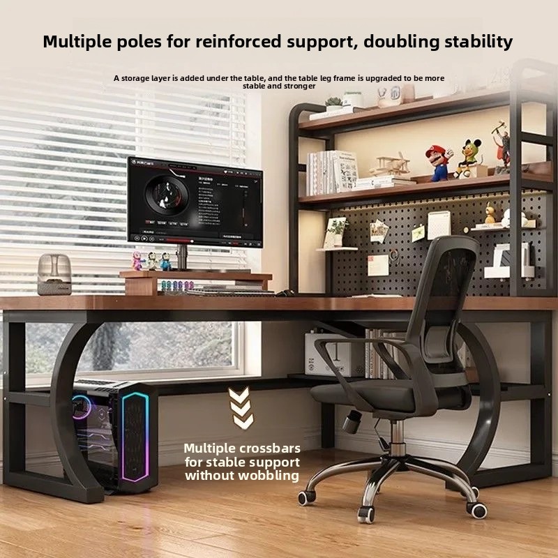 Corner Soild Wood L-Shaped Des - огляд і ціна Esports Gaming School